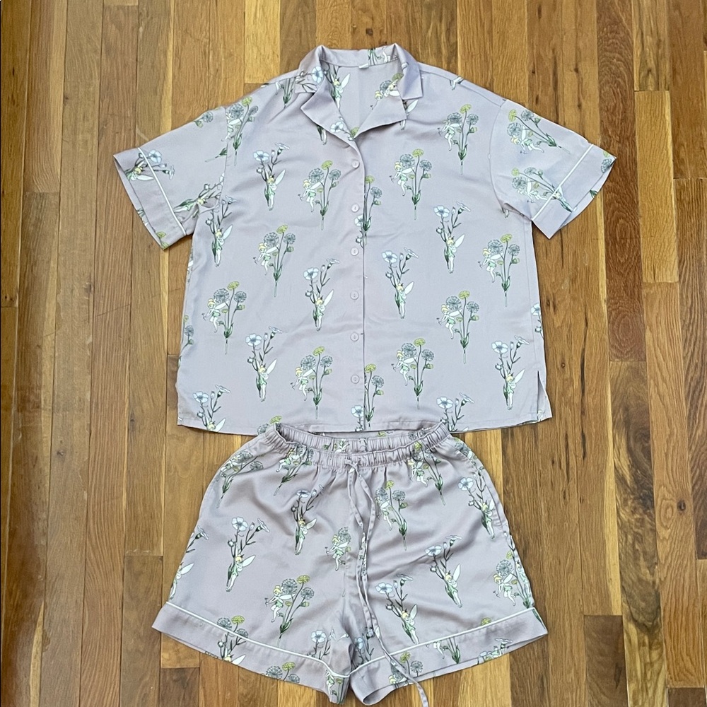 Uniqlo Disney Short Sleeve Pajamas (Tinkerbell)
